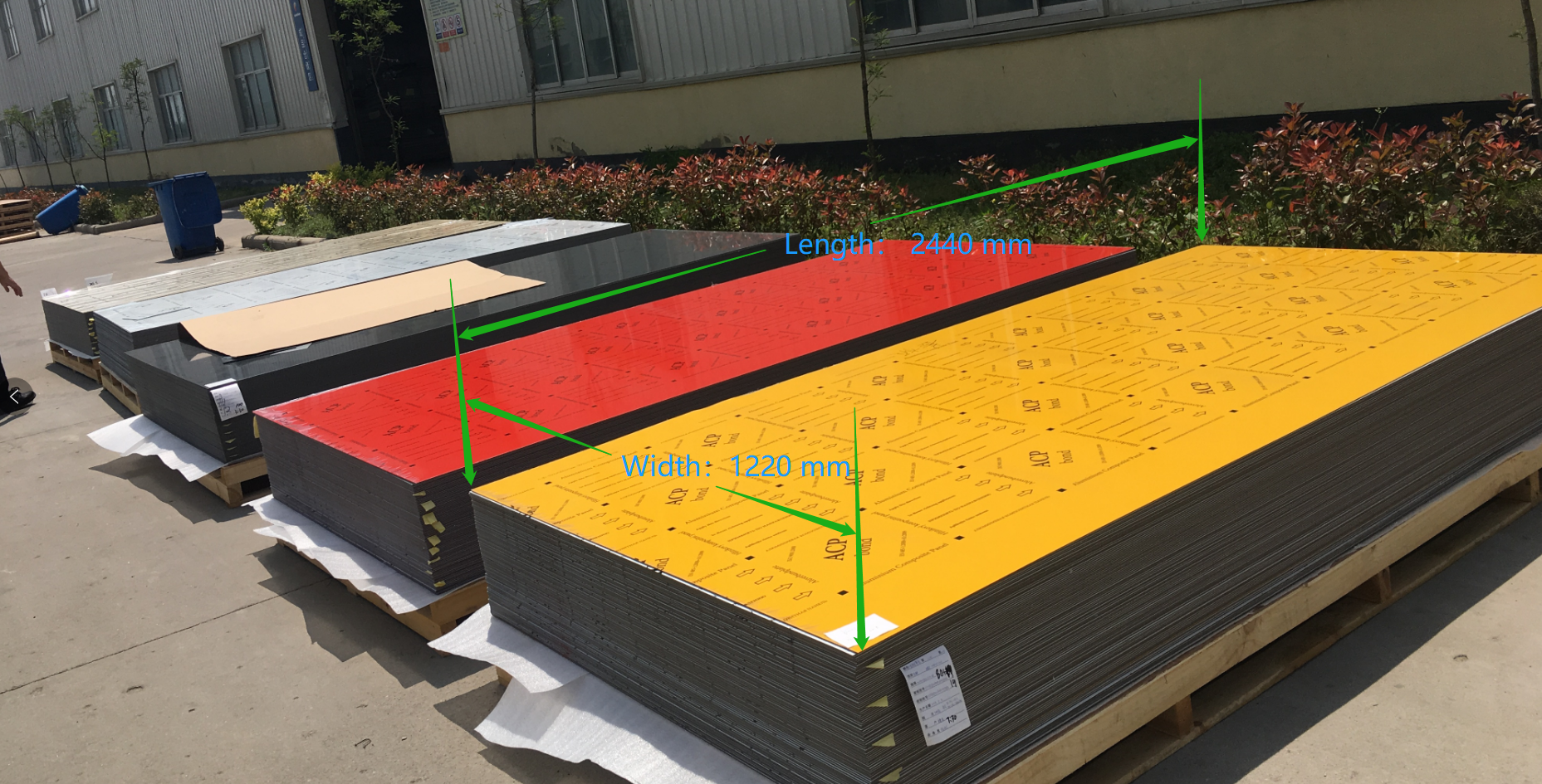 Aluminiumkompositpanel Standardstorlek